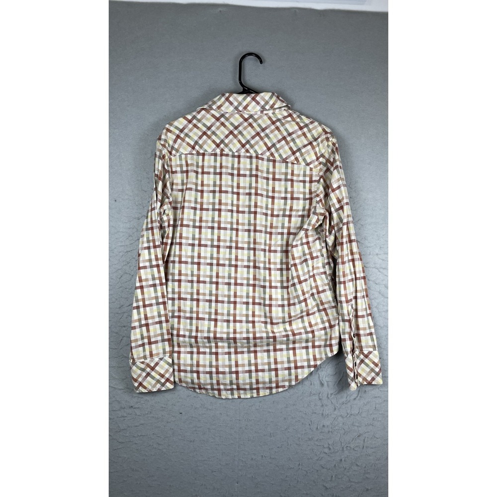 Mary Edu Shirt Womens Small Multicolor Plaid‎ Button Front Long Sleeve Top - Picture 5 of 6